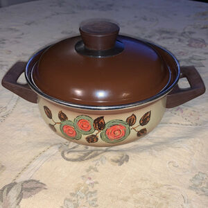 Ofenfest Casserole Dish with Lid Brown/Tan Floral Size Small